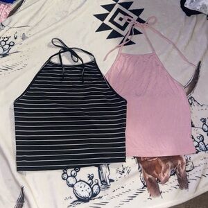 SHEIN CROPPED HALTER TOP